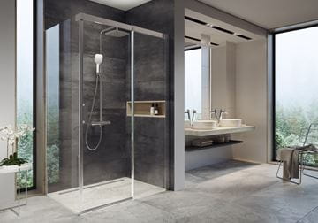 RAVAK MATRIX MSDPS 120/90 P sprchovací kút 120x90 cm, vstup spredu, posuvné dvere, pravý, lesk/sklo transparent 0WPG7C00Z1 Obrázek - fotka