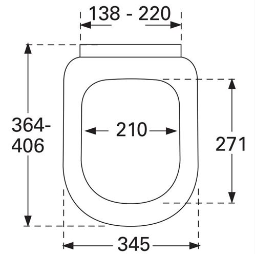 VILLEROY & BOCH VERITY DESIGN 2.0 WC sedadlo, SoftClosing, alpská biela 8M48S101 Technický nákres