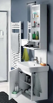 KOLESO NOVA PRE umývadlo 60 cm, s otvorom pre batériu a prepadom M31161000 Obrázek - fotka