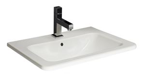 JIKA CUBITO PURE umývadlo 55 cm, s otvorom pre batériu a prepadom