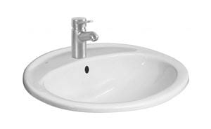 JIKA IBON umývadlo 56 cm, s otvorom pre batériu a prepadom