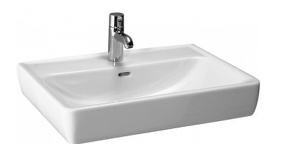 LAUFEN PRO S umývadlo 55 cm, s otvorom pre batériu a prepadom H8179580001041 Obrázek - Hlavní obrázek
