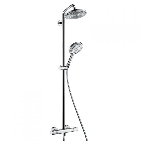 HANSGROHE RAINDANCE S SHOWERPIPE sprchový set s termostatickou batériou, horná sprcha, ručná sprcha s 3 prúdmi, tyč, hadica, chróm 27115000 Obrázek - Hlavní obrázek
