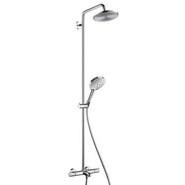HANSGROHE RAINDANCE S SHOWERPIPE 240 vaňová termostatická batéria, s hornou a ručnou sprchou s 3 prúdmi, chróm