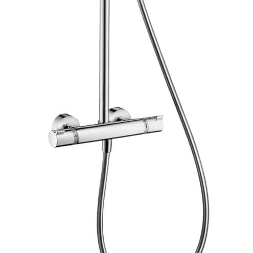 HANSGROHE RAINDANCE SELECT S SHOWEPIPE 240 sprchový set s termostatickou batériou, horná sprcha, ručná sprcha s 3 prúdmi, tyč, hadica, chróm 27129000 Obrázek - fotka
