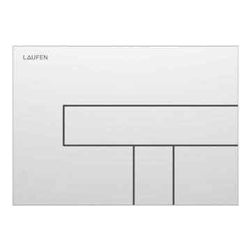 LAUFEN INEO ovládacie tlačidlo Dual Flush LIS AW100, pre dve splachovania, plast, matný chróm