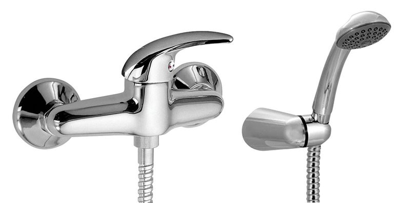 NOVASERVIS METALIA 55 sprchový set s batériou, ručná sprcha, hadica, držiak, chróm 55060,0 Obrázek - Hlavní obrázek