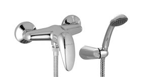 NOVASERVIS METALIA 55 sprchový set s batériou, ručná sprcha, hadica, držiak, chróm