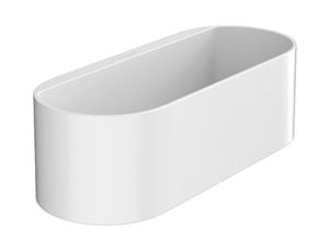 HANSGROHE WALLSTORIS polica 250 mm, na lištu, biela