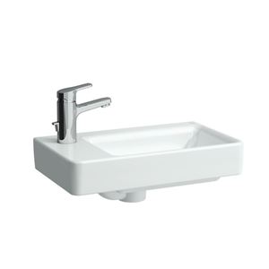 LAUFEN PRO S umývadielko 48 cm, s otvorom pre batériu vľavo a prepadom