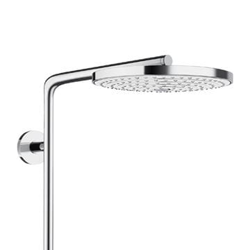 HANSGROHE RAINDANCE SELECT S SHOWEPIPE 240 sprchový set s termostatickou batériou, horná sprcha, ručná sprcha s 3 prúdmi, tyč, hadica, biela/chróm 27129400 Obrázek - fotka