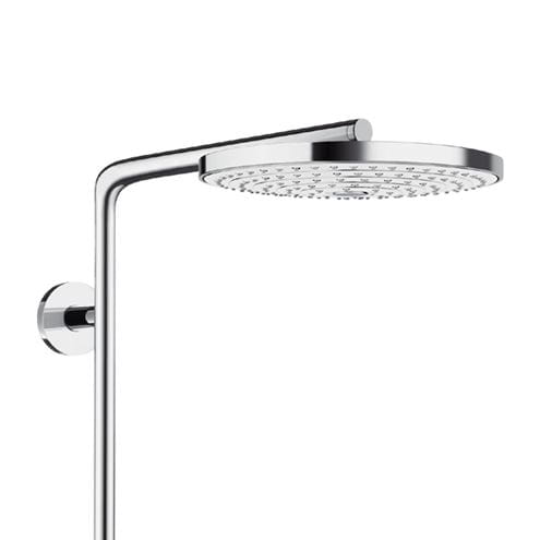 HANSGROHE RAINDANCE SELECT S SHOWEPIPE 240 sprchový set s termostatickou batériou, horná sprcha, ručná sprcha s 3 prúdmi, tyč, hadica, biela/chróm 27129400 Obrázek - fotka