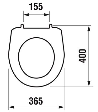 JIKA LYRA PLUS WC sedadlo H8933830000001 Technický nákres