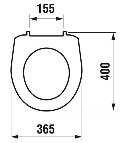 JIKA LYRA PLUS WC sedadlo H8933830000001 Technický nákres