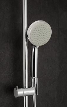 HANSGROHE CROMA SHOWERPIPE 220 sprchový set s termostatickou batériou, horná sprcha, ručná sprcha so 4 prúdmi, tyč, hadica, chróm 27185000 Obrázek - fotka