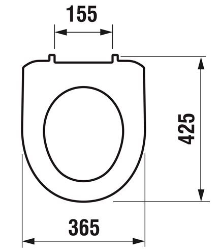 JIKA LYRA PLUS WC sedadlo H8933870000001 Technický nákres