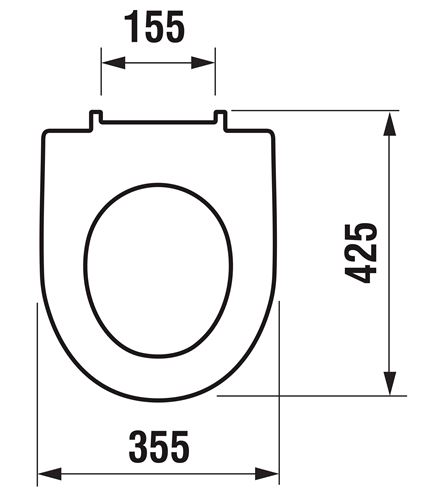 JIKA LYRA PLUS WC sedadlo H8933843000631 Technický nákres
