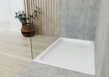 KALDEWEI DUSCHPLAN 547-2 sprchová vanička 70x90 cm, smaltovaná oceľ, s nosičom 442148040001 Obrázek - fotka