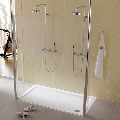 KALDEWEI DUSCHPLAN XXL 427-2 sprchová vanička 100x140 cm, smaltovaná oceľ, s nosičom, Antislip 432735000001 Obrázek - fotka