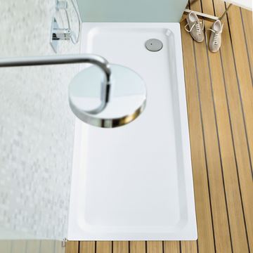 KALDEWEI DUSCHPLAN XXL 427-2 sprchová vanička 100x140 cm, smaltovaná oceľ, s nosičom, Antislip 432735000001 Obrázek - fotka