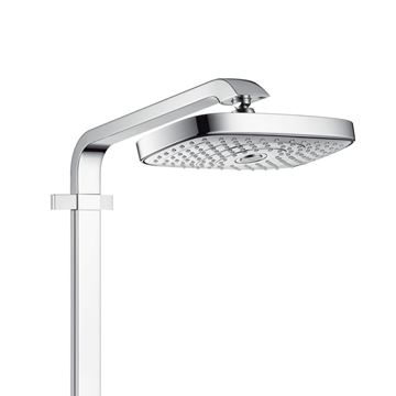 HANSGROHE RAINDANCE SELECT E SHOWERPIPE 300 sprchový set s termostatickou batériou, horná sprcha, ručná sprcha s 3 prúdmi, tyč, hadica, EcoSmart, chróm 27283000 Obrázek - fotka