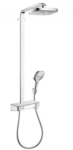 HANSGROHE RAINDANCE SELECT E SHOWERPIPE 300 sprchový set s termostatickou batériou, horná sprcha, ručná sprcha s 3 prúdmi, tyč, hadica, EcoSmart, chróm 27283000 Obrázek - Hlavní obrázek