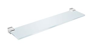 JIKA PURE polica 399 mm, nástenná, sklo, chróm