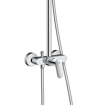 HANSGROHE CROMETTA E SHOWERPIPE 240 sprchový set s batériou, horná sprcha, ručná sprcha s 2 prúdmi, tyč, hadica, chróm 27284000 Obrázek - fotka