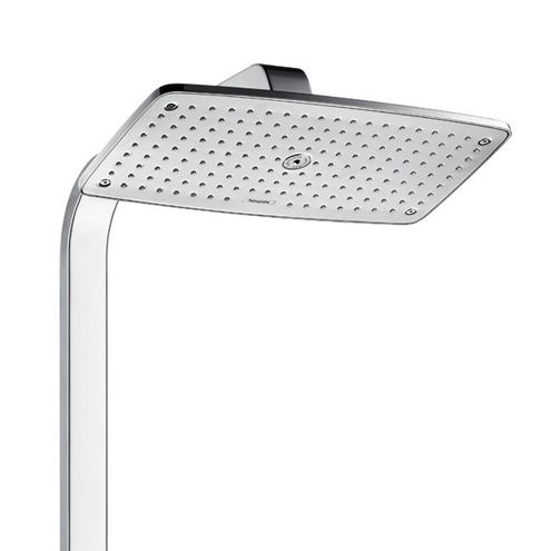 HANSGROHE RAINDANCE E SHOWERPIPE 360 sprchový set s termostatickou batériou, horná sprcha, ručná sprcha s 3 prúdmi, tyč, hadica, EcoSmart, chróm 27286000 Obrázek - fotka