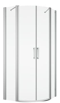 RONAL DIVERA D22ERB sprchový kút 90x120 cm, R550, krídlové dvere, aluchróm/číre sklo