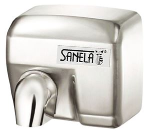 SANELA teplovzdušný sušič rúk, automatický, nerez