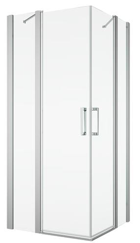 RONAL DIVERA D22DE2B sprchový kút 90x90 cm, rohový vstup, krídlové dvere, aluchróm/číre sklo D22DE2B 090 50 07 Obrázek - Hlavní obrázek