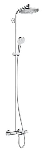 HANSGROHE CROMETTA S SHOWERPIPE 240 vaňová termostatická batéria, s hlavovou a ručnou sprchou, chróm 27320000 Obrázek - Hlavní obrázek
