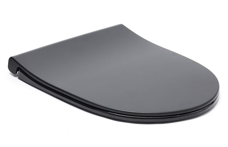 VITRA SENTO WC sedadlo Slim, SoftClosing, matná čierna 120-083R009 Obrázek - fotka