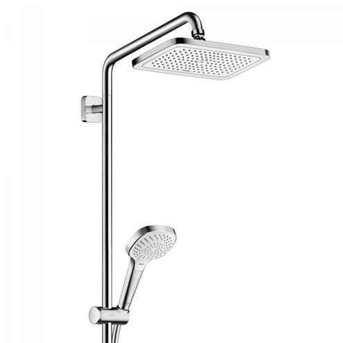 HANSGROHE CROMA E SHOWERPIPE 280 vaňová termostatická batéria, s hornou a ručnou sprchou s 3 prúdmi, chróm 27687000 Obrázek - fotka