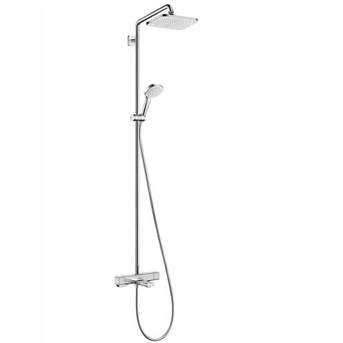 HANSGROHE CROMA E SHOWERPIPE 280 vaňová termostatická batéria, s hornou a ručnou sprchou s 3 prúdmi, chróm 27687000 Obrázek - Hlavní obrázek