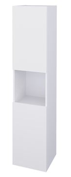 CONCEPT 50 vysoká skrinka 35x35, 2x154, 5 cm, 2 dvierka, 1 polica, lesklá biela