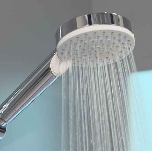 HANSGROHE CROMETTA VARIO sprchový set s termostatickou batériou, ručná sprcha s 2 prúdmi, tyč, hadica, biela/chróm 27812400 Obrázek - fotka
