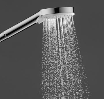 HANSGROHE CROMETTA VARIO sprchový set s termostatickou batériou, ručná sprcha s 2 prúdmi, tyč, hadica, biela/chróm 27812400 Obrázek - fotka