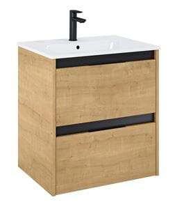 ROCA ALPINE skrinka pod umývadlo 58,5x59x45,2 cm, 2 zásuvky, svetlý dub