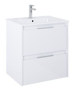 ROCA ALPINE skrinka pod umývadlo 58,5x59x45,2 cm, 2 zásuvky, lesklá biela