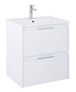 ROCA ALPINE skrinka pod umývadlo 58,5x59x45,2 cm, 2 zásuvky, lesklá biela