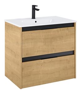 ROCA ALPINE skrinka pod umývadlo 68,5x59x45,2 cm, 2 zásuvky, svetlý dub