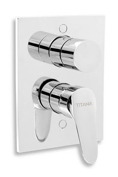 NOVASERVIS TITANIA FRESH sprchový set s podomietkovou batériou, horná sprcha, ručná sprcha, hadica, držiak, chróm SADA96050R Obrázek - fotka