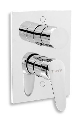NOVASERVIS TITANIA FRESH sprchový set s podomietkovou batériou, horná sprcha, ručná sprcha, hadica, držiak, chróm SADA96050R Obrázek - fotka