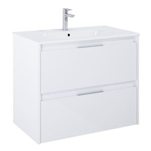 ROCA ALPINE skrinka pod umývadlo 78,5x59x45,2 cm, 2 zásuvky, lesklá biela