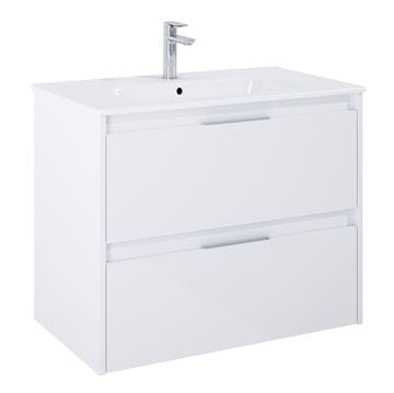ROCA ALPINE skrinka pod umývadlo 78,5x59x45,2 cm, 2 zásuvky, lesklá biela