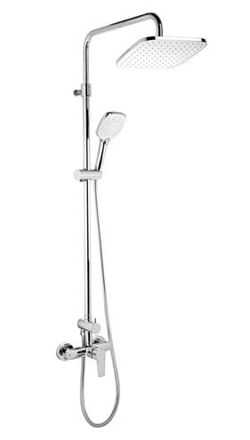 NOVASERVIS METALIA 58 sprchový set s batériou, horná sprcha, ručná sprcha s 3 prúdmi, teleskopická tyč, hadica, Eco, chróm SET071/58,0 Obrázek - Hlavní obrázek