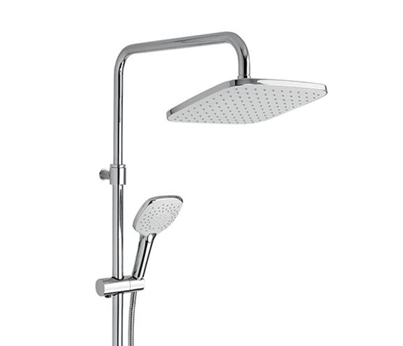NOVASERVIS METALIA 58 sprchový set s termostatickou batériou, horná sprcha, ručná sprcha s 3 prúdmi, teleskopická tyč, hadica, Eco, chróm SET071/TER,0 Obrázek - fotka