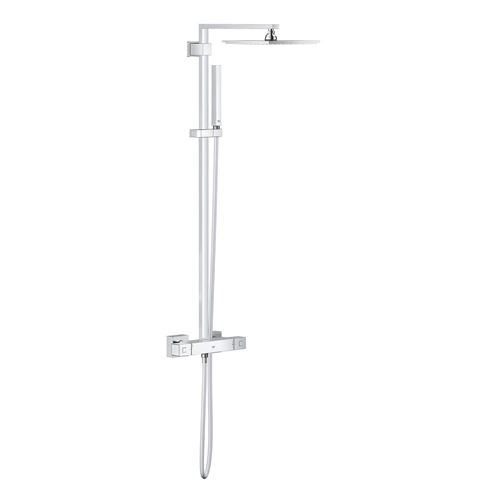 GROHE EUPHORIA CUBE SYSTEM 230 sprchový set s termostatickou batériou, horná sprcha, ručná sprcha, tyč, hadica, chróm 26087000 Obrázek - Hlavní obrázek